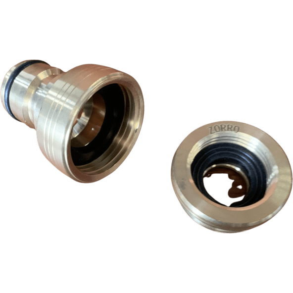 Zorro Brass Tap Adaptor 19Mm & 25Mm Bsp Thread X Hose Connection Fittings