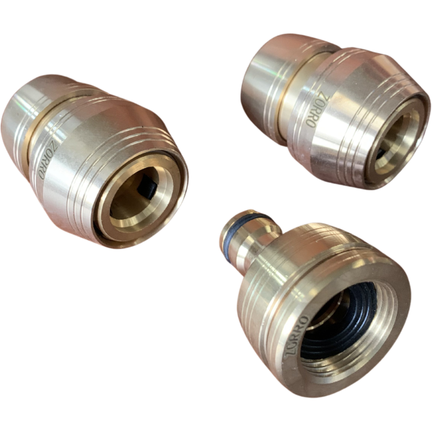 Zorro Proline Brass Hose Fitting Set 19Mm Fittings