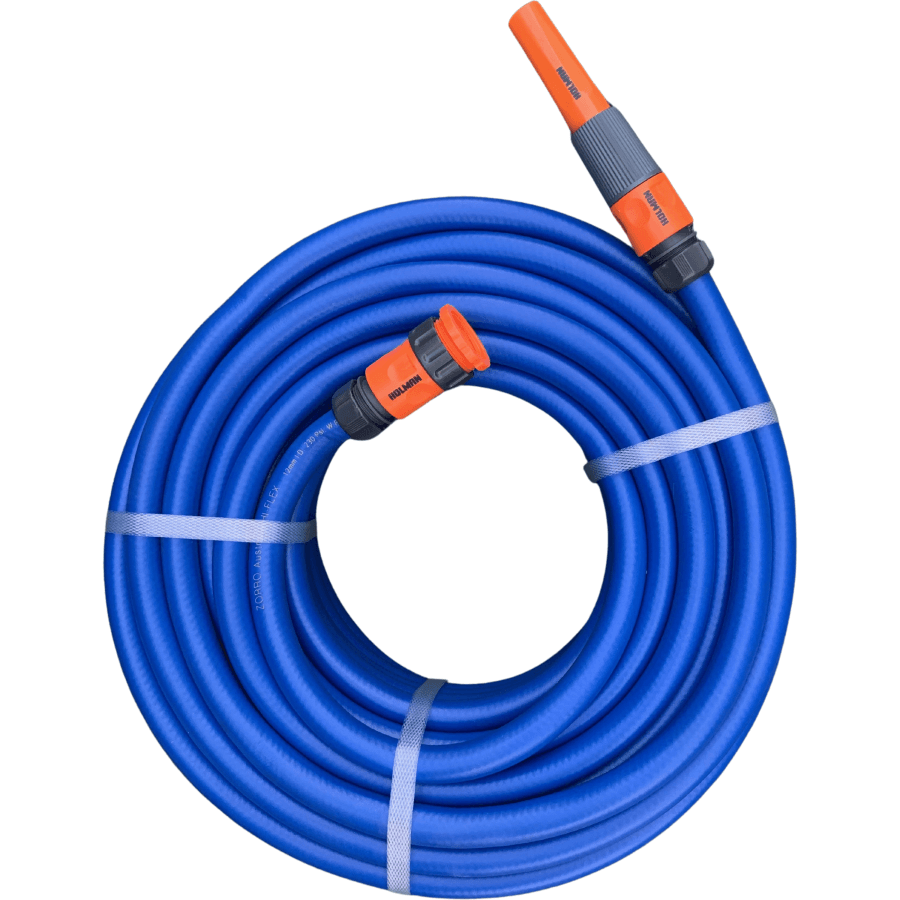 Zorro Hi-Flex Extreamly Flexible Garden Hose With 4 Piece Plastic Fittings Hoses